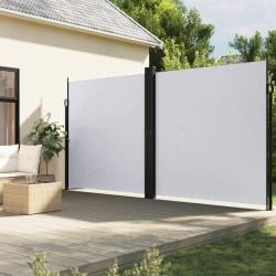 Auvent latéral rétractable blanc 220x1200 cm alsavelo