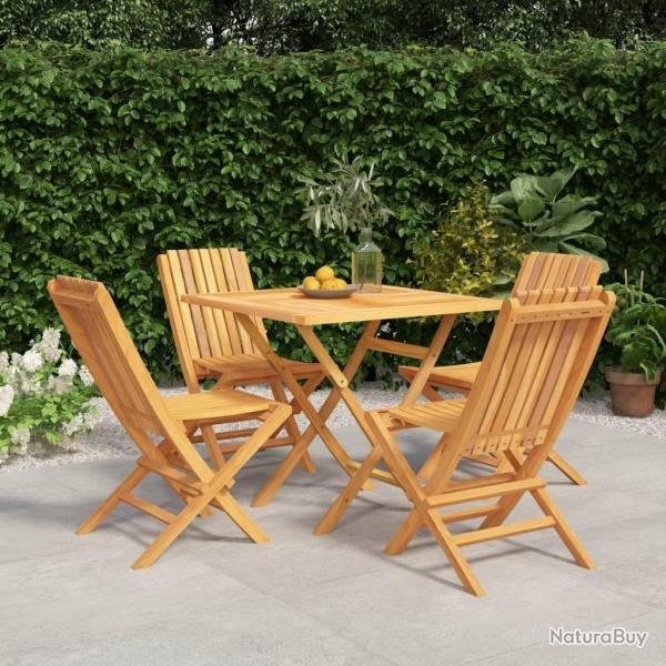 Ensemble  manger de jardin 5 pcs Bois de teck massif alsavelo