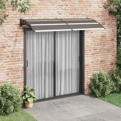 Auvent de porte Noir 240x100 cm PC alsavelo