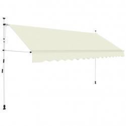 Auvent manuel rétractable 350 cm Crème alsavelo