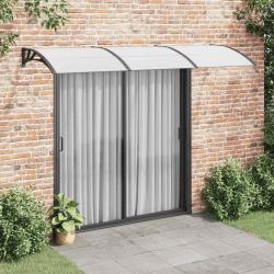 Auvent de porte Noir et transparent 300x75 cm Polycarbonate alsavelo