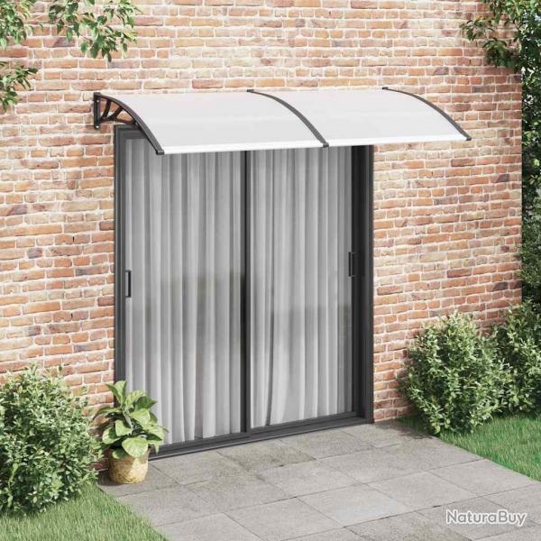 Auvent de porte Noir 200 x 100 cm PC alsavelo