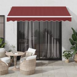 Auvent manuel rétractable bordeaux 300x250 cm alsavelo