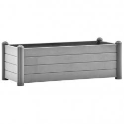 Jardinière bac lit surélevé plantes fleurs terrasse jardin de jardin PP pierre 100 x 43 x 35 cm gri