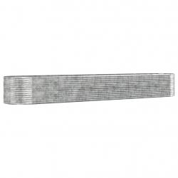 Jardinière bac lit surélevé plantes fleurs terrasse jardin de jardin argentéacier enduit de poudre