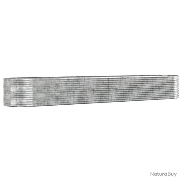 Jardinire bac lit surlev plantes fleurs terrasse jardin de jardin argentacier enduit de poudre