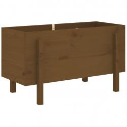 Jardinière bac lit surélevé plantes fleurs terrasse jardin de jardin brun 101 x 50 x 57cm bois de p