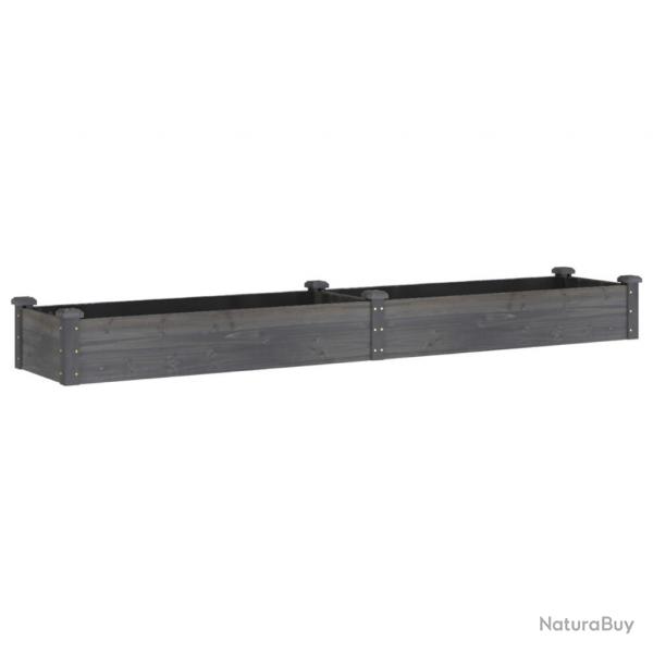 Jardinire bac lit surlev plantes fleurs terrasse jardin de jardin doublure 240 x 45 x 25 cm bois