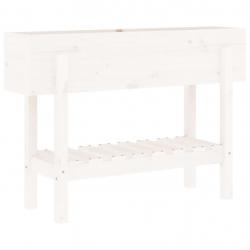 Jardinière bac lit surélevé plantes fleurs terrasse jardin de jardin 101 x 30 x 69 cm bois de pin m