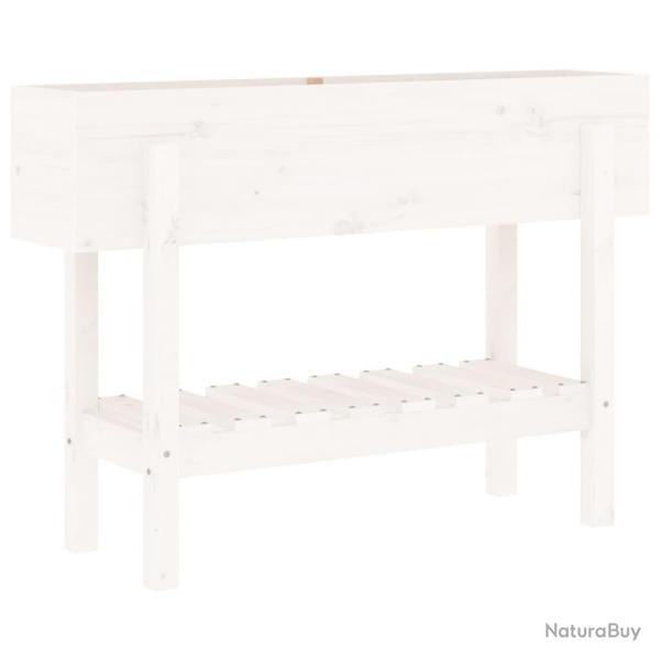 Jardinire bac lit surlev plantes fleurs terrasse jardin de jardin 101 x 30 x 69 cm bois de pin m
