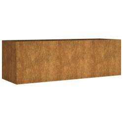 Jardini&egrave;re bac lit sur&eacute;lev&eacute; plantes fleurs terrasse jardin de jardin 120 x 40 x 40 cm acier corten