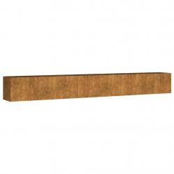 Jardinière bac lit surélevé plantes fleurs terrasse jardin de jardin 360 x 40 x 40 cm acier corten