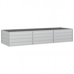 Jardinière bac lit surélevé plantes fleurs terrasse jardin de jardin 240 x 80 x 45 cm acier galvani