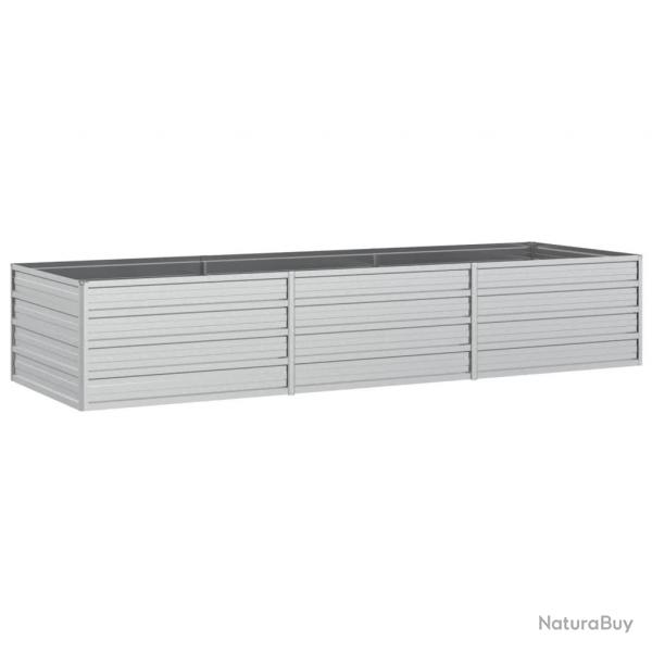 Jardinire bac lit surlev plantes fleurs terrasse jardin de jardin 240 x 80 x 45 cm acier galvani