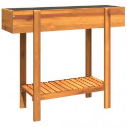 Jardinière bac lit surélevé plantes fleurs terrasse jardin de jardin 90 x 30 x 75 cm bois massif ac