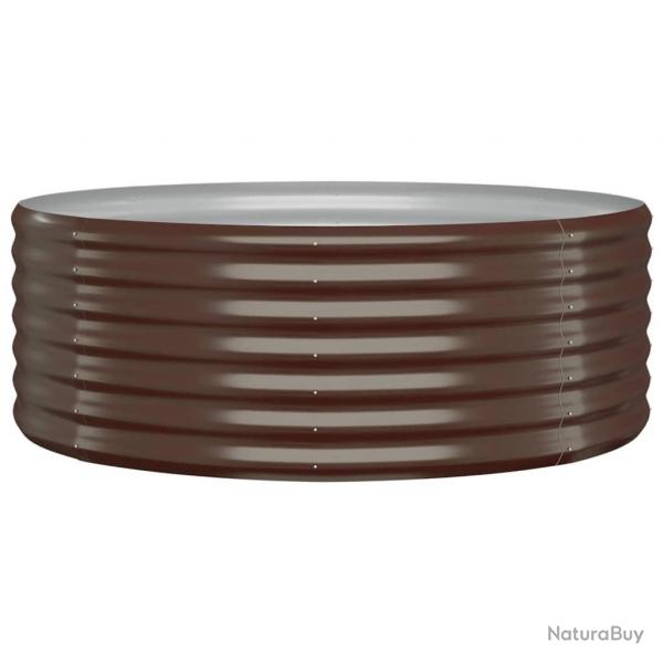 Jardinire bac lit surlev plantes fleurs terrasse jardin de jardin acier enduit de poudre marron