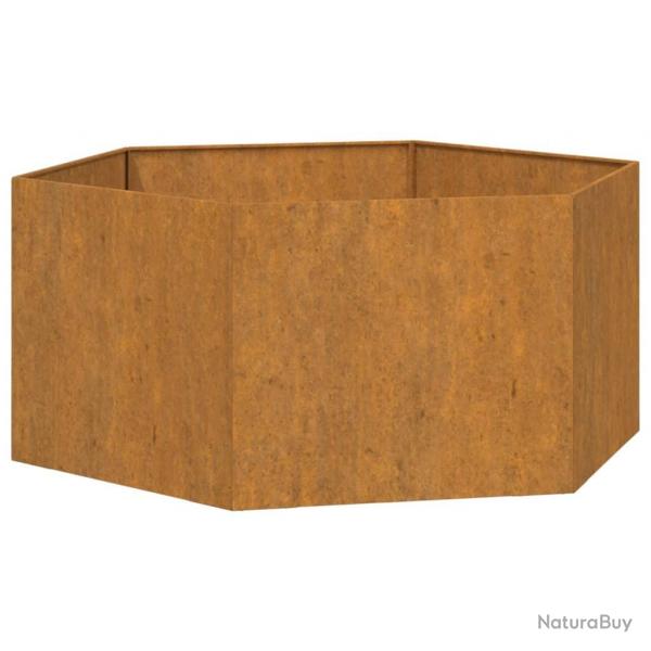Jardinire bac lit surlev plantes fleurs terrasse jardin Rouill 90 x 90 x 45 cm acier corten mar