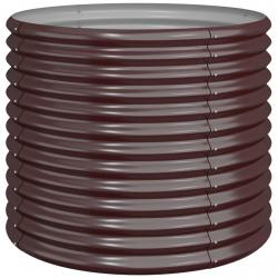 Jardinière bac lit surélevé plantes fleurs terrasse jardin de jardin acier enduit de poudre 80 x 80