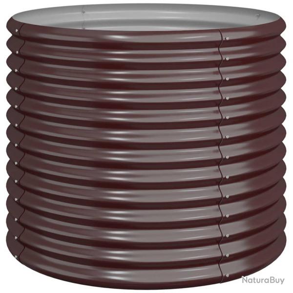 Jardinire bac lit surlev plantes fleurs terrasse jardin de jardin acier enduit de poudre 80 x 80