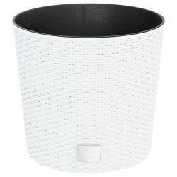 Jardinière bac lit surélevé plantes fleurs terrasse jardin et intérieur amovible 15 /15,3 L rotin P
