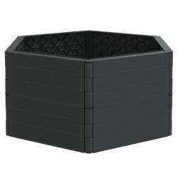 Jardinière bac lit surélevé plantes fleurs terrasse jardin PP anthracite 02_0038715