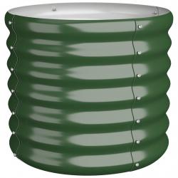Jardinière bac lit surélevé plantes fleurs terrasse jardin de jardin acier enduit de poudre 40 x 40