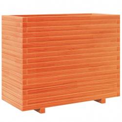 Jardinière bac lit surélevé plantes fleurs terrasse jardin cire 90 x 40 x 72,5 cm bois de pin massi