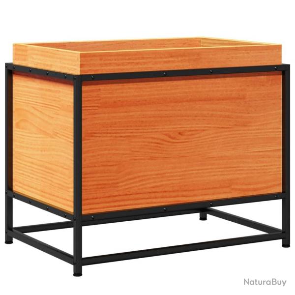 Jardinire bac lit surlev plantes fleurs terrasse jardin cire 60 x 40 x 50 cm bois de pin massif