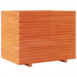 Jardinière bac lit surélevé plantes fleurs terrasse jardin cire 90 x 60 x 72 cm bois de pin massif
