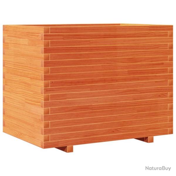Jardinire bac lit surlev plantes fleurs terrasse jardin cire 90 x 60 x 72 cm bois de pin massif