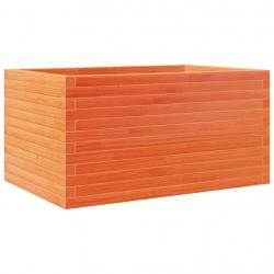 Jardinière bac lit surélevé plantes fleurs terrasse jardin cire 90 x 60 x 45,5 cm bois de pin massi