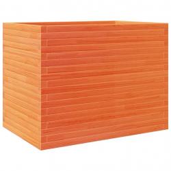 Jardinière bac lit surélevé plantes fleurs terrasse jardin cire 90 x 60 x 68,5 cm bois de pin massi
