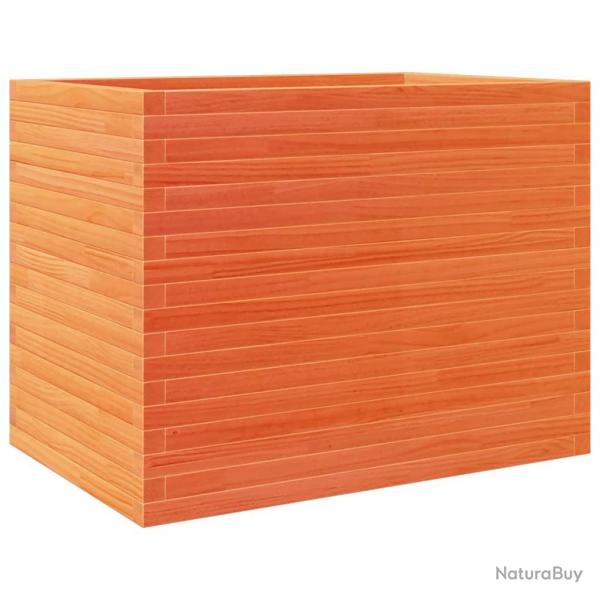 Jardinire bac lit surlev plantes fleurs terrasse jardin cire 90 x 60 x 68,5 cm bois de pin massi