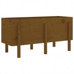 Jardinière bac lit surélevé plantes fleurs terrasse jardin de jardin brun 121 x 50 x 57cm bois de p