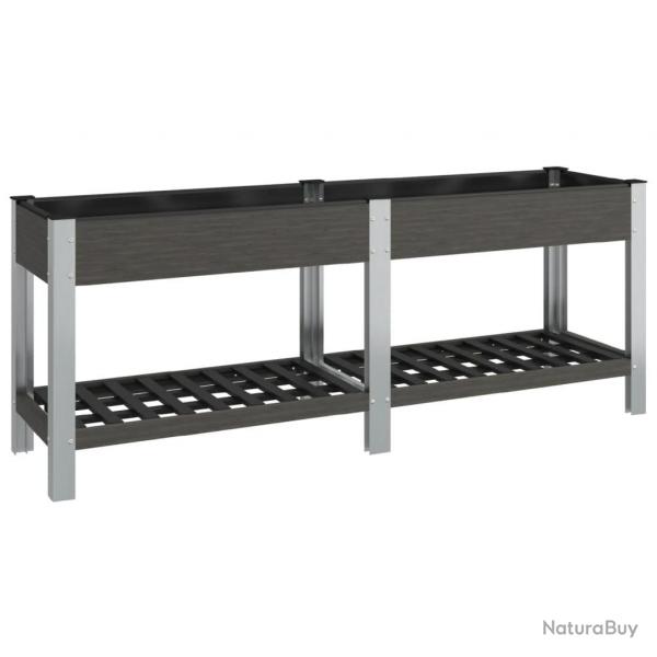 Jardinire bac lit surlev plantes fleurs terrasse jardin de jardin avec tagre 200 x 50 x 75 cm