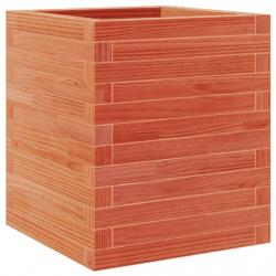 Jardinière bac lit surélevé plantes fleurs terrasse jardin cire 40 x 40 x 46 cm bois de pin massif