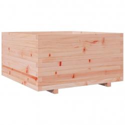 Jardinière bac lit surélevé plantes fleurs terrasse jardin 90 x 90 x 49,5 cm bois massif de douglas