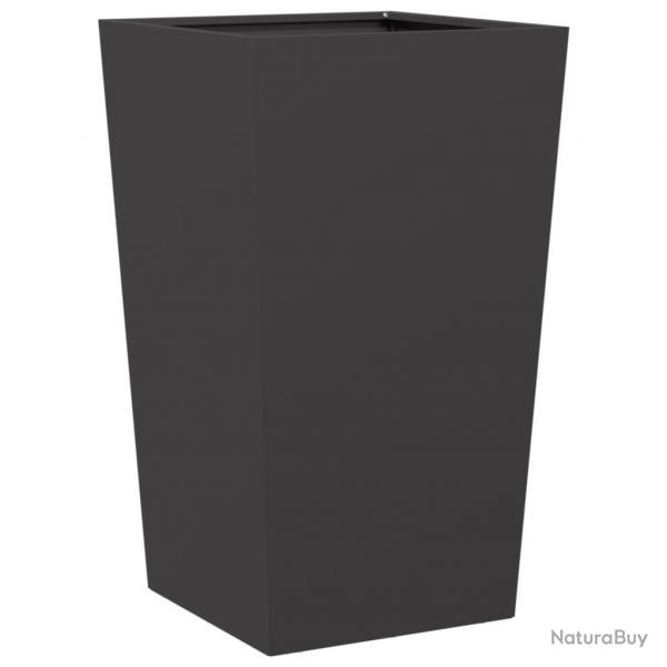 Jardinire bac lit surlev plantes fleurs terrasse jardin 45 x 45 x 75 cm acier noir 02_0037609