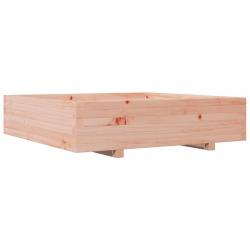 Jardinière bac lit surélevé plantes fleurs terrasse jardin 100 x 100 x 26,5 cm bois massif de dougl