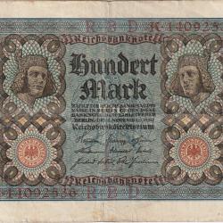 BILLET 100 Mark ALLEMAGNE 1920 P.069b