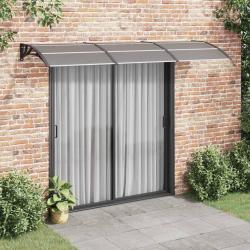 Auvent de porte Noir 300x100 cm Polycarbonate alsavelo