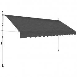 Auvent manuel rétractable 400 cm Anthracite alsavelo
