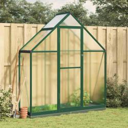 Serre avec cadre de base vert 169x58x202 cm aluminium alsavelo