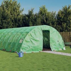 Serre avec cadre en acier vert 30 m² 6x5x2,3 m alsavelo