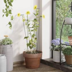Piquets pour plantes de jardin 20 pcs vert foncé 91 cm acier alsavelo