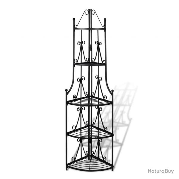 tagre d'angle pour plantes en noir alsavelo