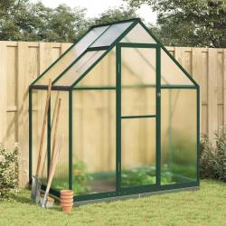 Serre avec cadre de base vert 169x114x202 cm aluminium alsavelo