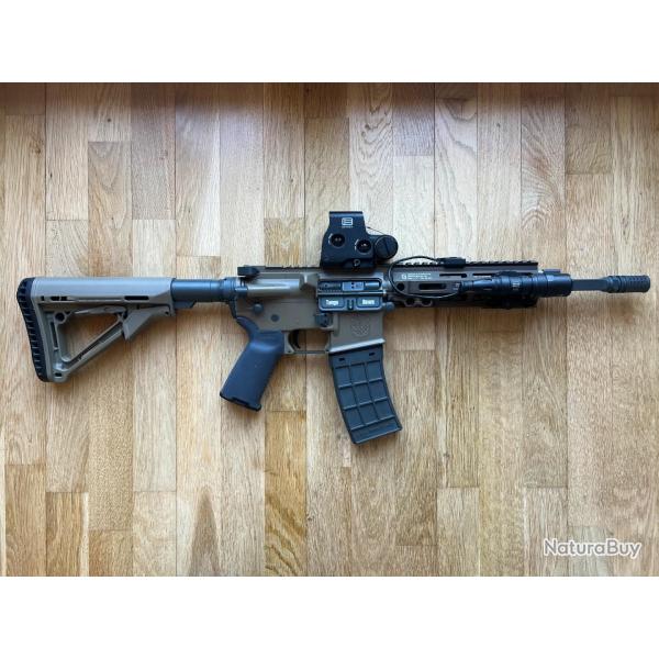 M4 tango gown GBBR custom WE Angy gun ratech magpul cerakote fde