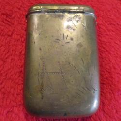 porte cigarette en cuivre de poilu