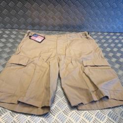 bermuda mfh us bdu ripstop kaki taille xl neuf